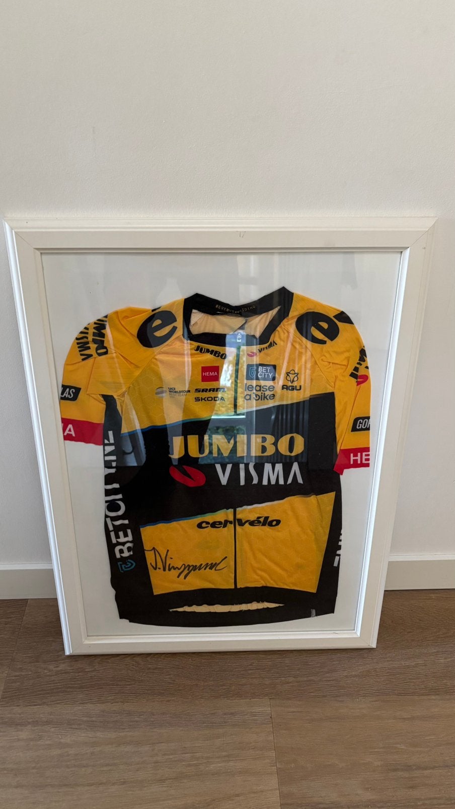 Nieuw wielershirt Jonas Vingegaard gesigneerd, Verzenden, Nieuw, Kleding
