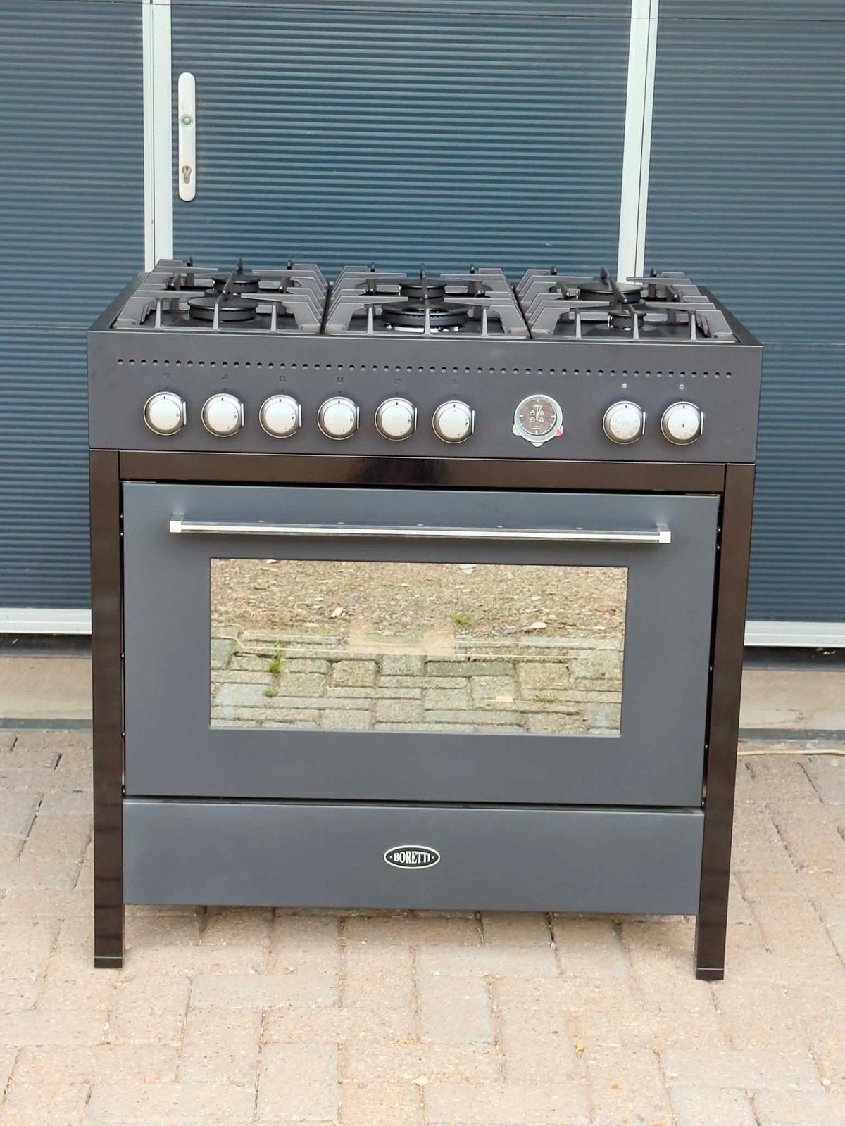 BORETTI CRG916MAT – NIEUW 90 CM GASFORNUIS, Witgoed en Apparatuur, Fornuizen, Ophalen, Warmhoudplaat, 60 cm of meer, Nieuw