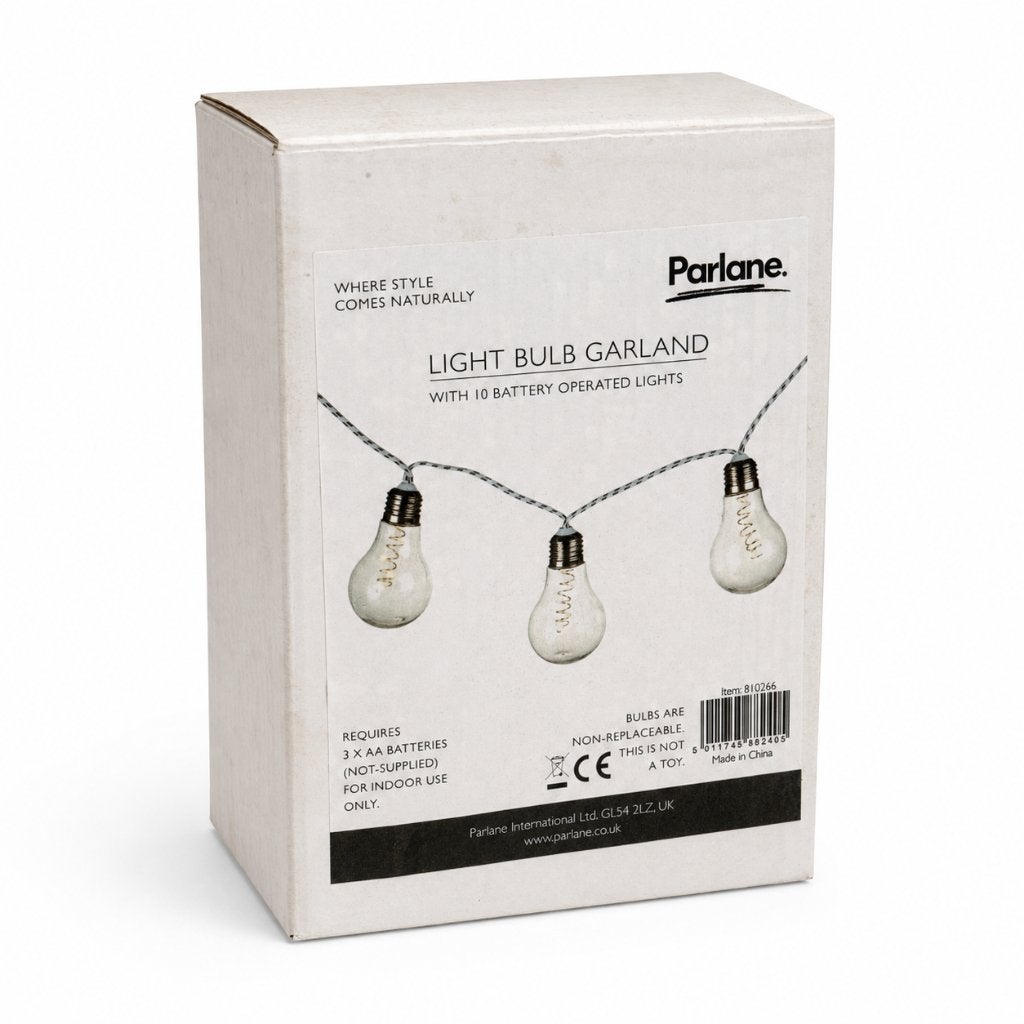Parlane Lichtslang 10 lampjes – Batterijverlichting Binnen, ., Nieuw, Ophalen of Verzenden, .