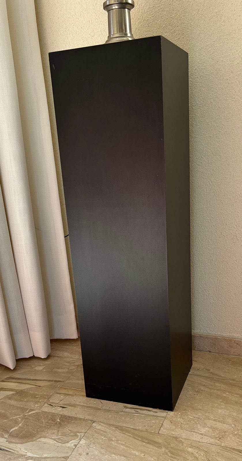 Zuil mdf zwart 90x26x26, Ophalen, Gebruikt