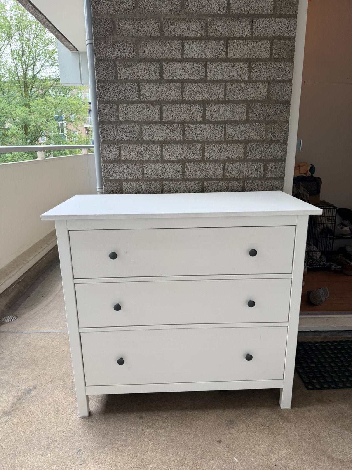 Witte ladekast, Ophalen, 100 tot 150 cm, 100 tot 150 cm, Zo goed als nieuw