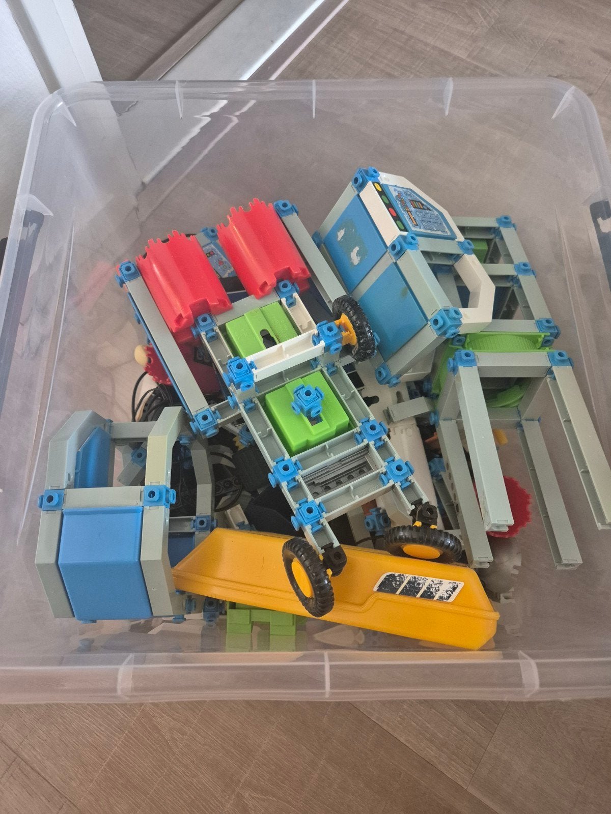 Vintage Constux Bouwblokken Mix in Bak, Ophalen of Verzenden, Gebruikt, Overige merken