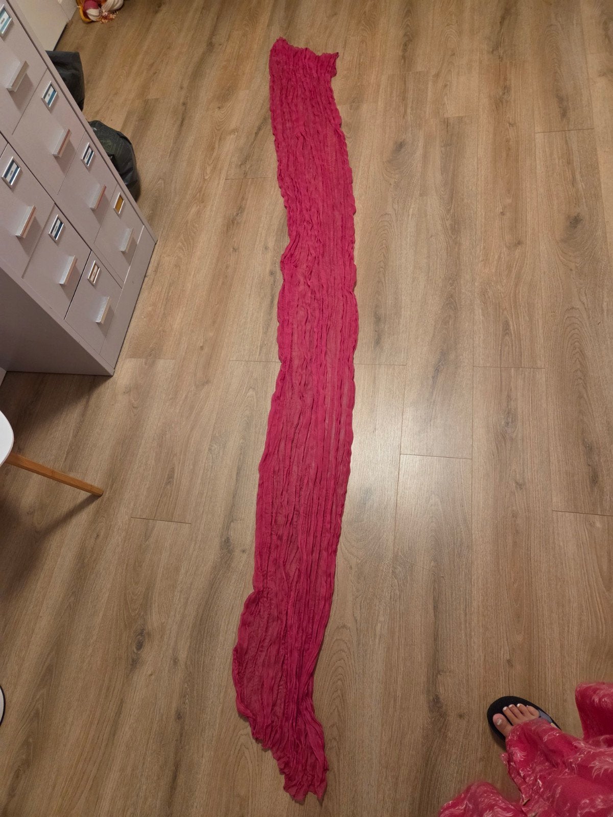 6 fuchsia tafellopers (katoen) 90 x 300 cm, Ophalen of Verzenden, Zo goed als nieuw, Rechthoek