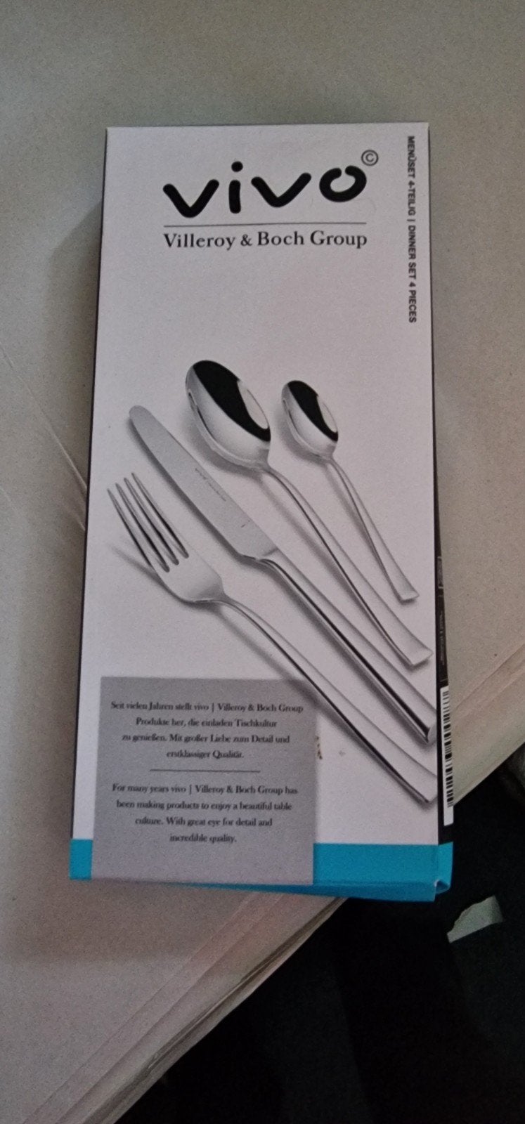 ah vivo villeroy en boch rvs bestek besteksets tafelbestek, Ophalen of Verzenden, Nieuw, Rvs of Chroom, Bestekset
