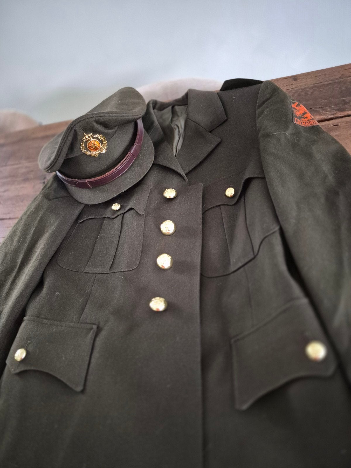 Originele KL DT Jas (1980) – Maat 45 – Tenue Landmacht, Ophalen of Verzenden, Landmacht, Kleding of Schoenen