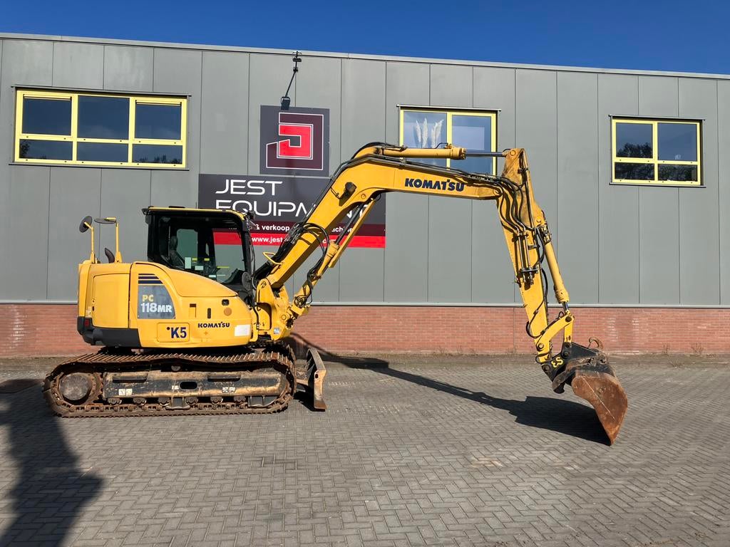 Komatsu pc118-mr8 rupskraan met zwenkgiek, Ophalen, Graafmachine