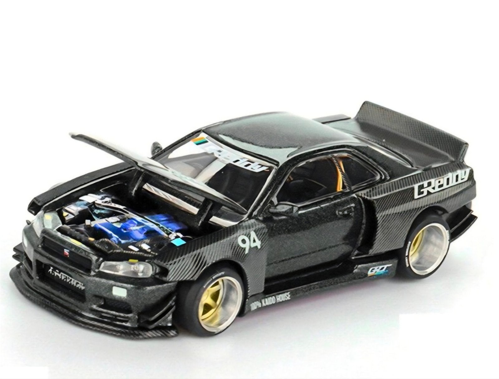 Mini Gt – 1999 Nissan Skyline GT-R (R34) Kaido Works Greddy