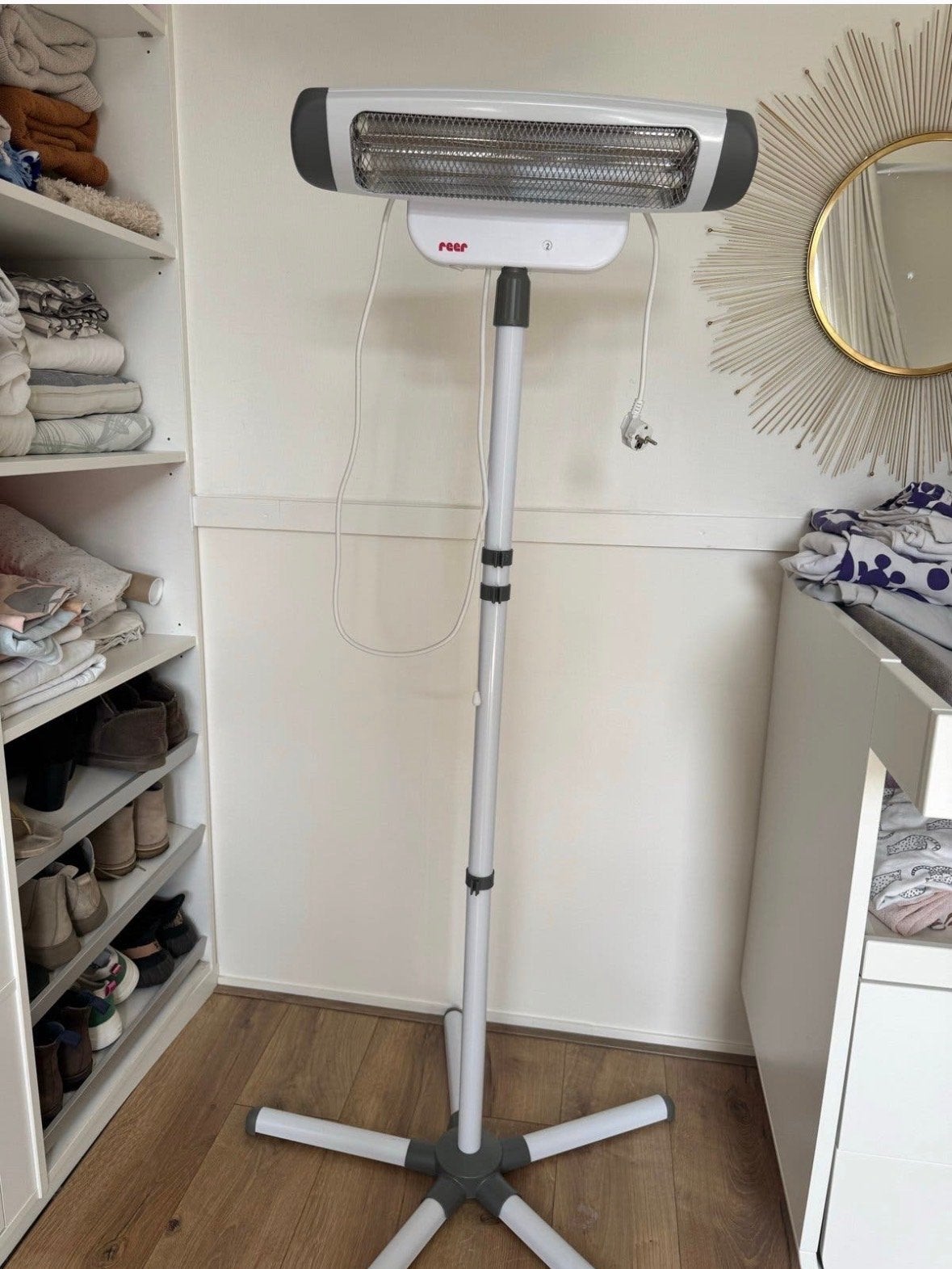 Reer 2in1 FeelWell straalkachel - Geschikt voor badkamer, Ophalen, Zo goed als nieuw