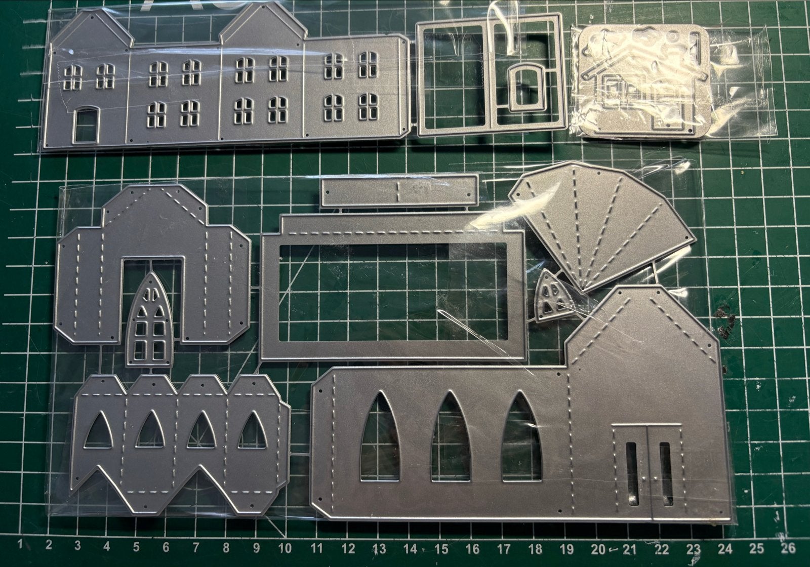 Snijmallen voor 3D huisjes en gebouwen - Knutselset, Hobby en Vrije tijd, Ophalen of Verzenden, Nieuw