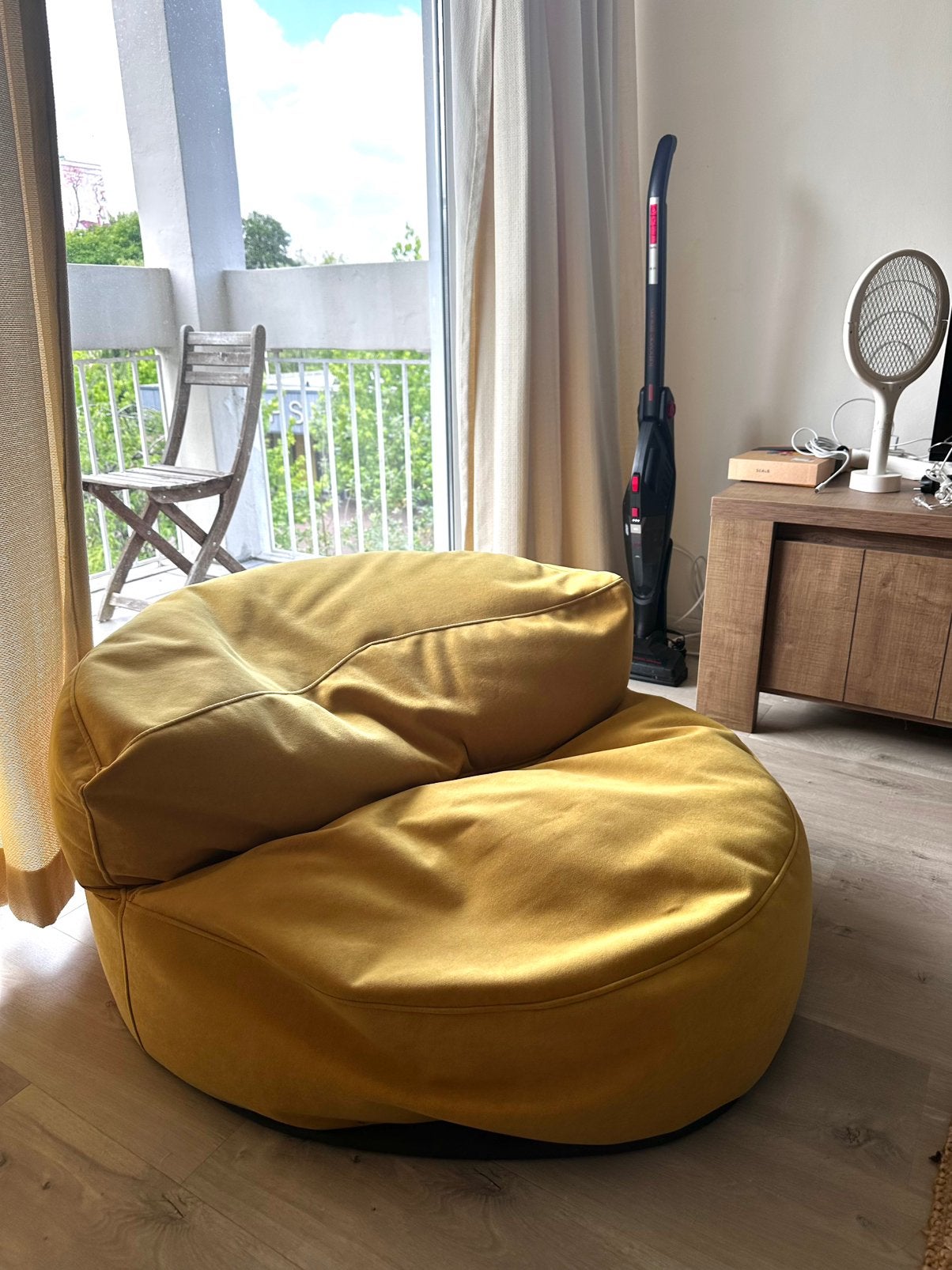 Yellow Beanbag Lounge Sofa, Huis en Inrichting, Zitzakken, Ophalen of Verzenden, Zo goed als nieuw