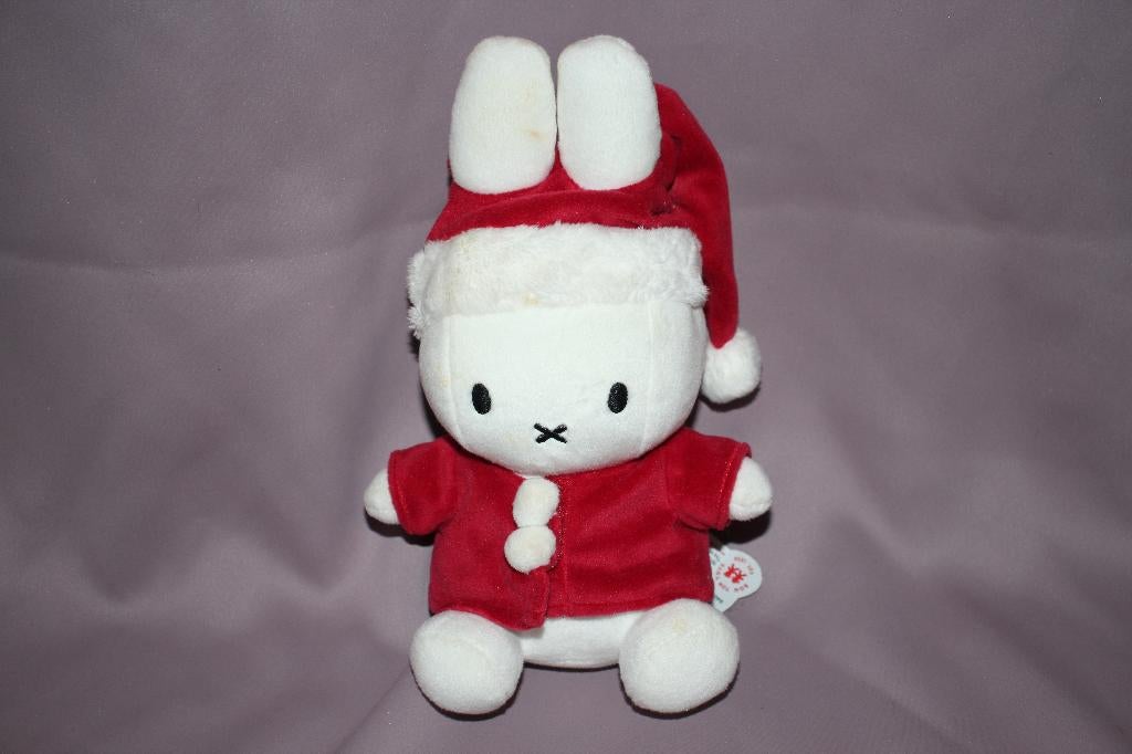 ZGAN kerstman Nijntje knuffel - 26cm, Ophalen of Verzenden, Zo goed als nieuw, Konijn
