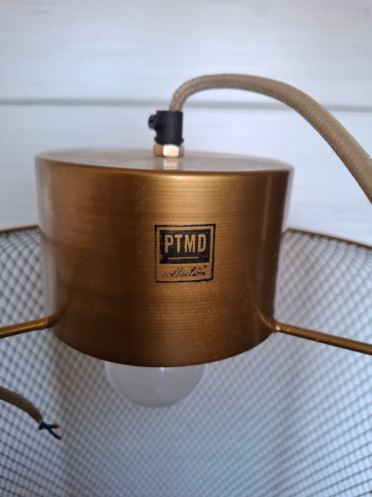 Grote gouden hanglamp - Nieuw! PTMD, Huis en Inrichting, Lampen | Hanglampen, Ophalen of Verzenden