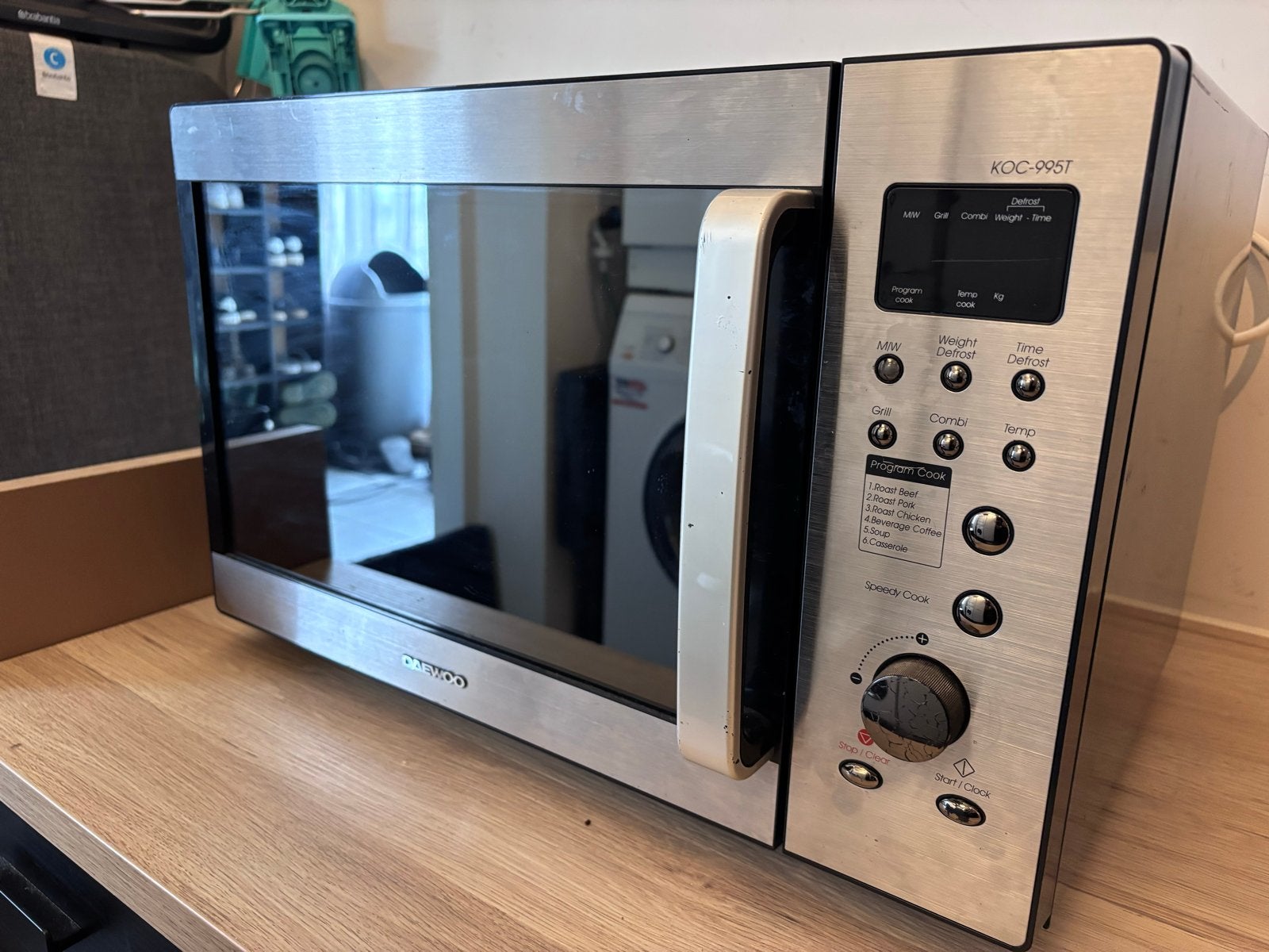 Daewoo Combi Magnetron/Oven KOC-995T, Ophalen, Minder dan 45 cm, Combi-oven, Magnetronfunctie