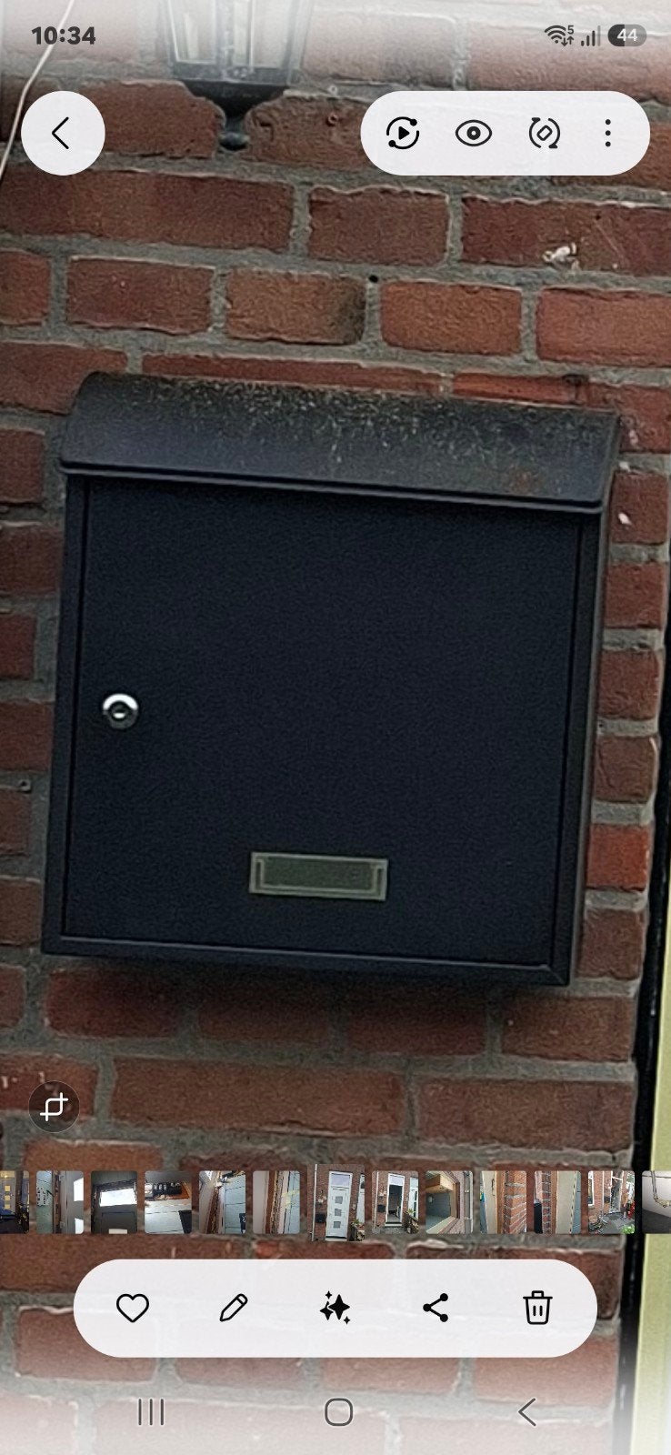 brievenbus  zwart goeden staat, Ophalen