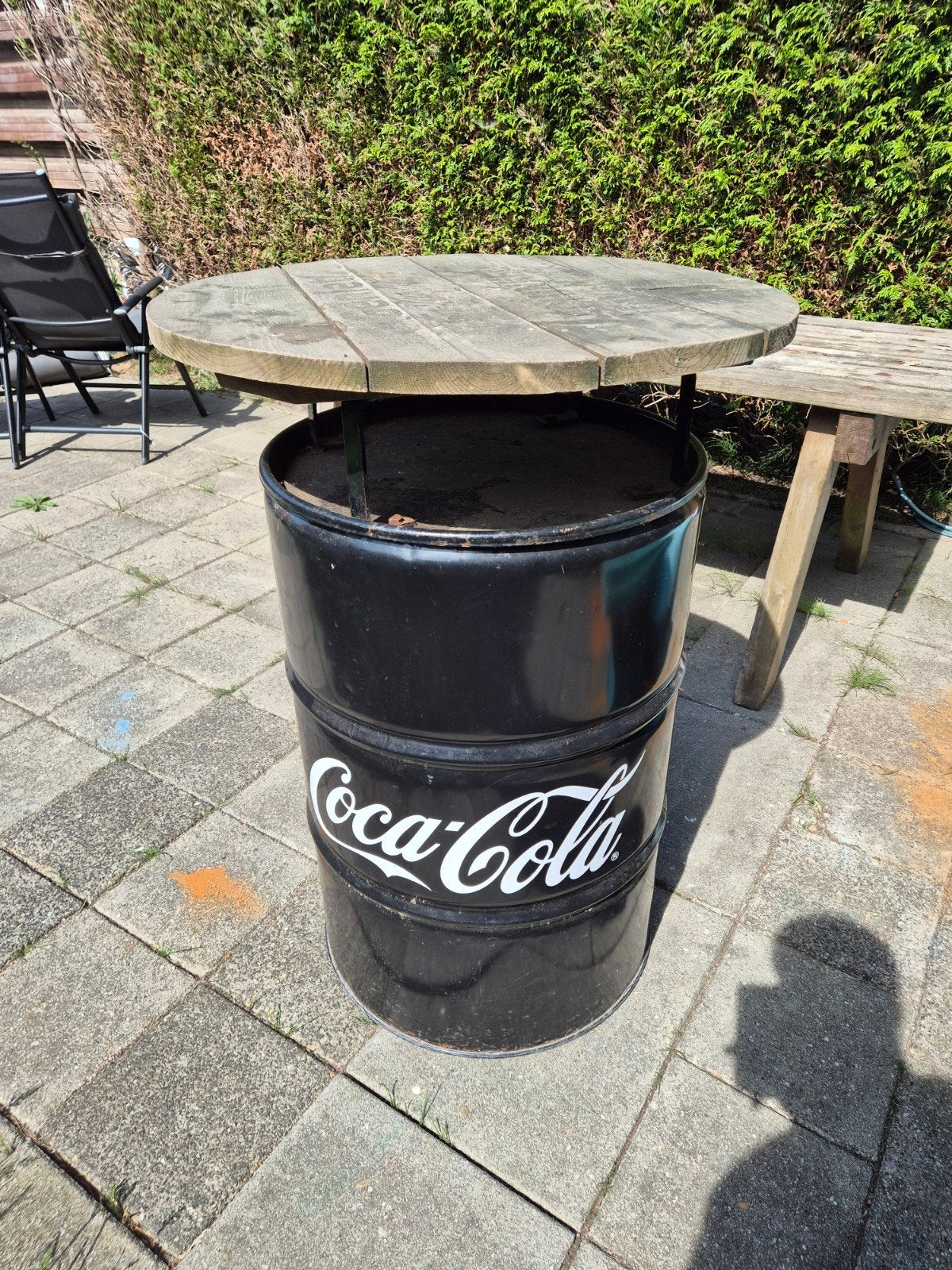 coca cola statafel, Ophalen, Gebruikt