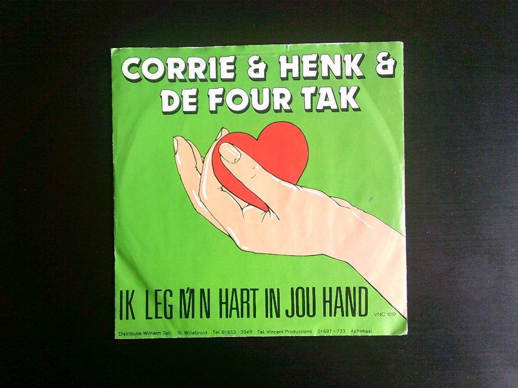 Corrie & Henk & De Four Tak - Ik Leg Mijn Hart In Jou Hand, 7 inch, Ophalen of Verzenden, Zo goed als nieuw, Levenslied of Smartlap