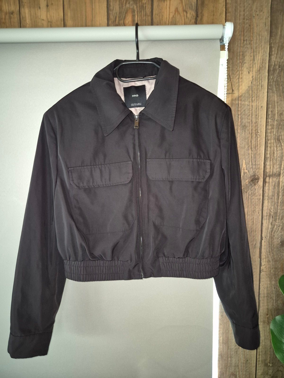 Mango bomber jacket zwart maat 40, Kleding | Dames, Maat 38/40 (M), Mango, Zwart, Nieuw