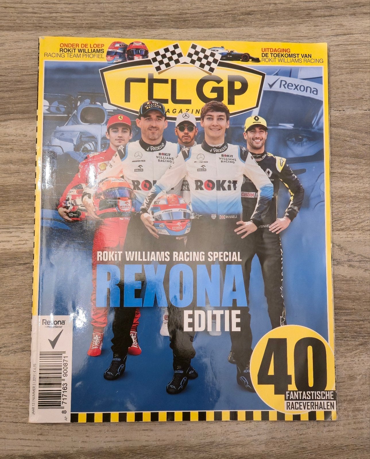 F1 GP Magazine, de Rexona Editie., Verzamelen, Ophalen of Verzenden, Nieuw, Overige sporten, Poster, Plaatje of Sticker
