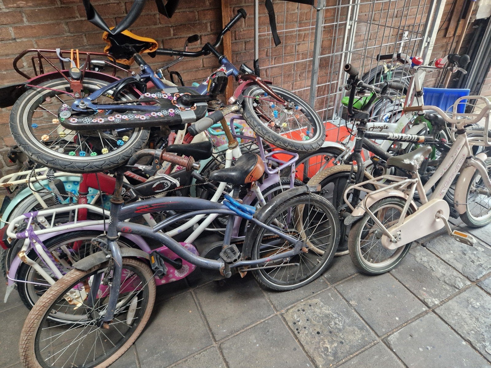 partij gebruikte kinderfietsen, Ophalen, Gebruikt, 16 tot 20 inch