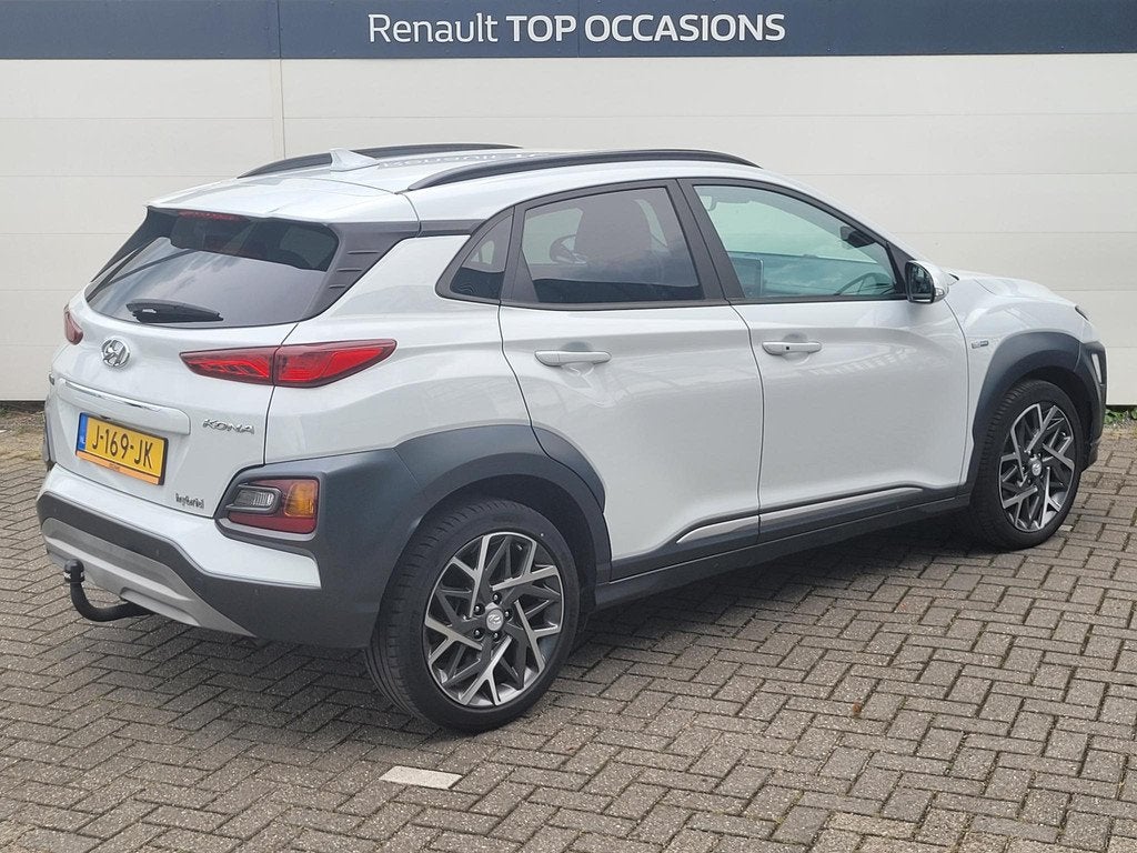 Hyundai Kona 1.6 GDI HEV Premium | Dealer Onderhouden | Full, Auto's, Hyundai, Gebruikt, Wit, Origineel Nederlands, SUV of Terreinwagen