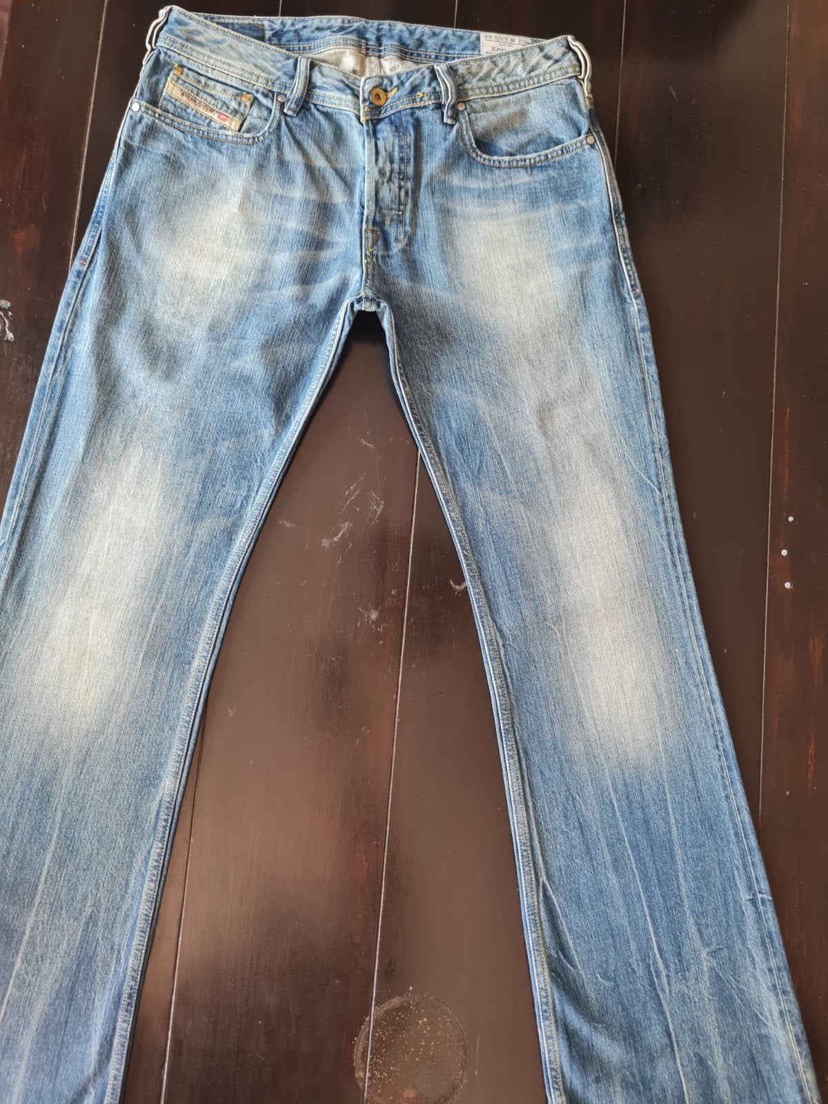 ZGAN CLASSIC DIESEL ZATHAN REGULAR BOOTCUT JEANS SIZE 33/34!, Diesel, Blauw, Ophalen of Verzenden, Zo goed als nieuw