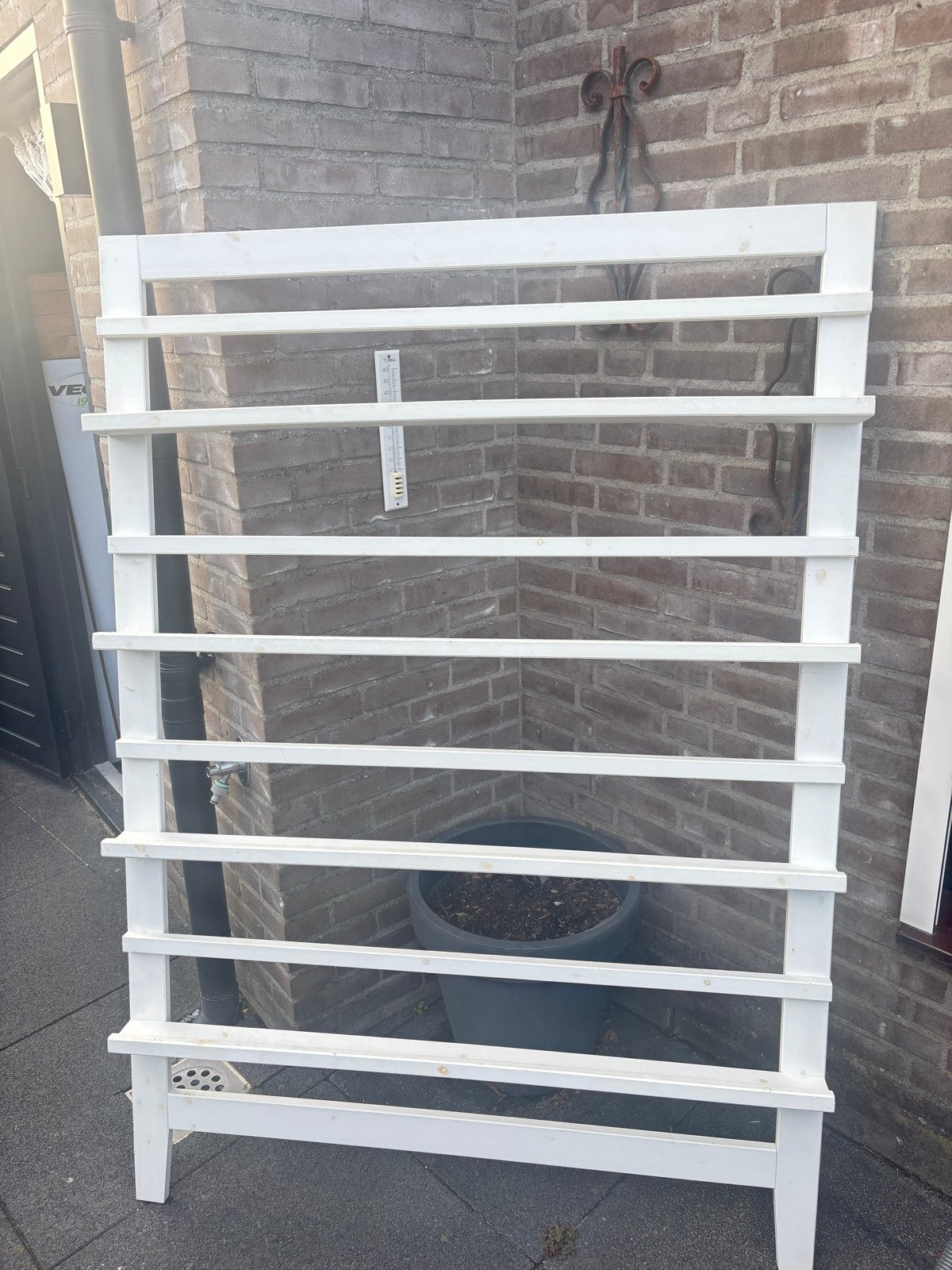VT Wonen wit houten tijdschriftenrek, Ophalen, Gebruikt, 100 tot 150 cm, Minder dan 25 cm