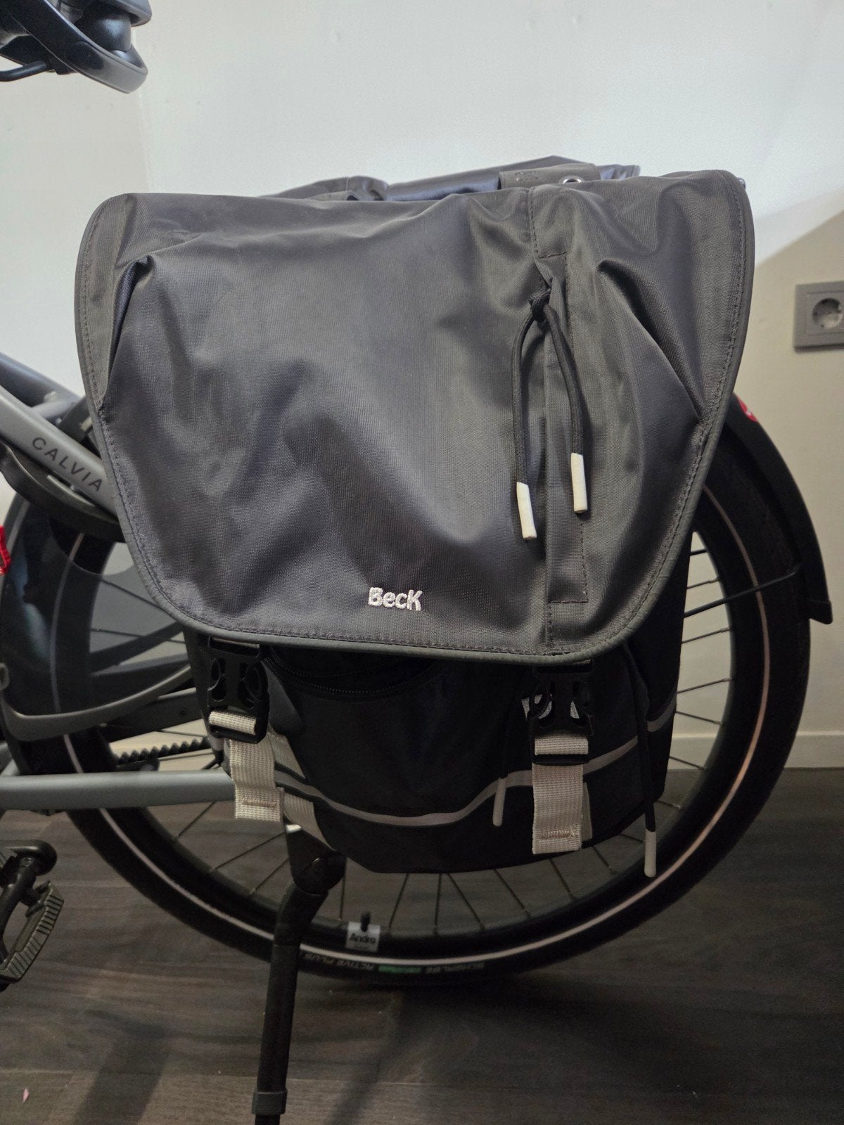 Dubbele fietstas, Fietsen en Brommers, Ophalen, Gebruikt
