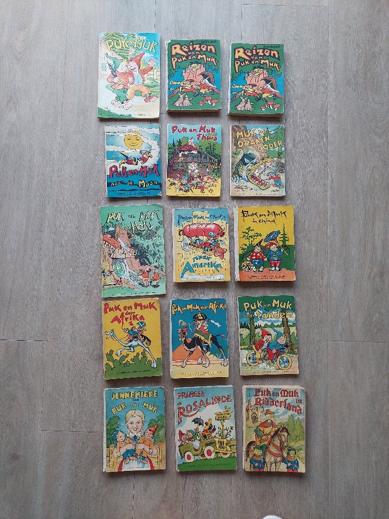 15 x Puk en Muk uit de jaren '50, Ophalen of Verzenden, Gelezen, Fictie algemeen
