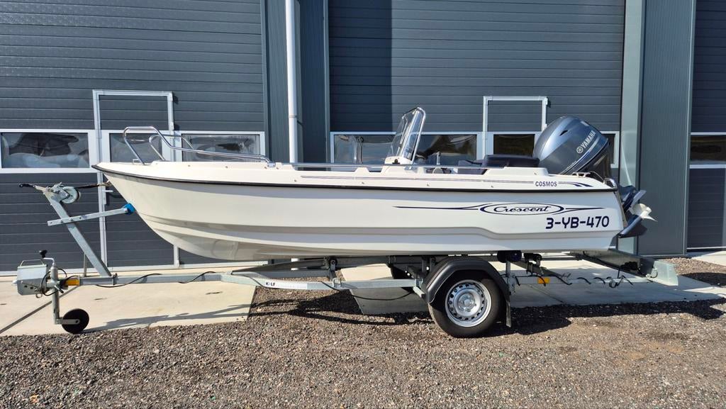 Crescent 450 Cosmos Yamaha 50 pk bj 2017, Watersport en Boten, Ophalen, Overige merken, Zo goed als nieuw, Elektrische start