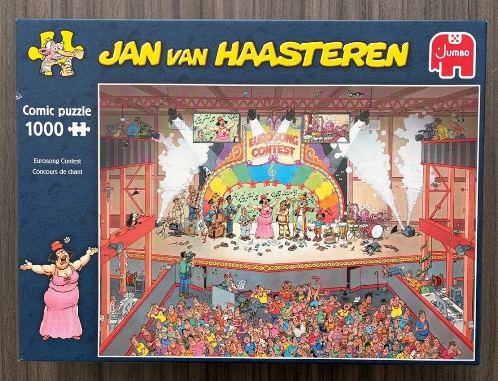 Jan van Haasteren - Eurosong Contest - 1000 stukjes, Ophalen of Verzenden, 500 t/m 1500 stukjes, Zo goed als nieuw