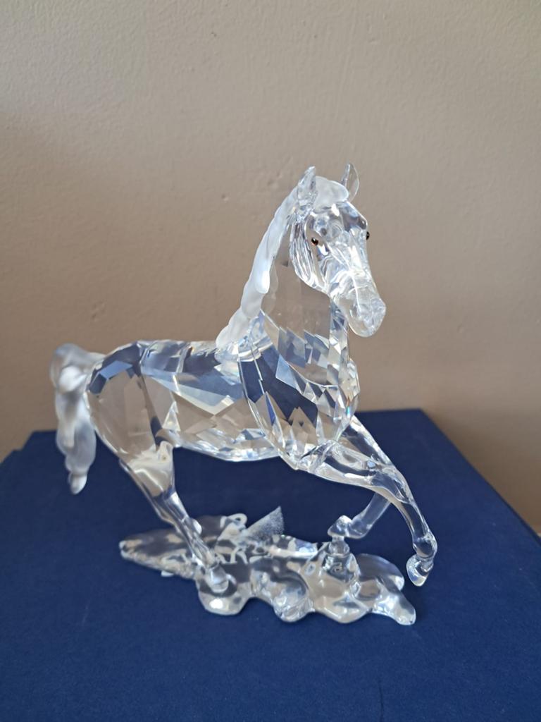 Swarovski kristallen paard in originele doos, Verzamelen, Ophalen of Verzenden, Zo goed als nieuw, Figuurtje