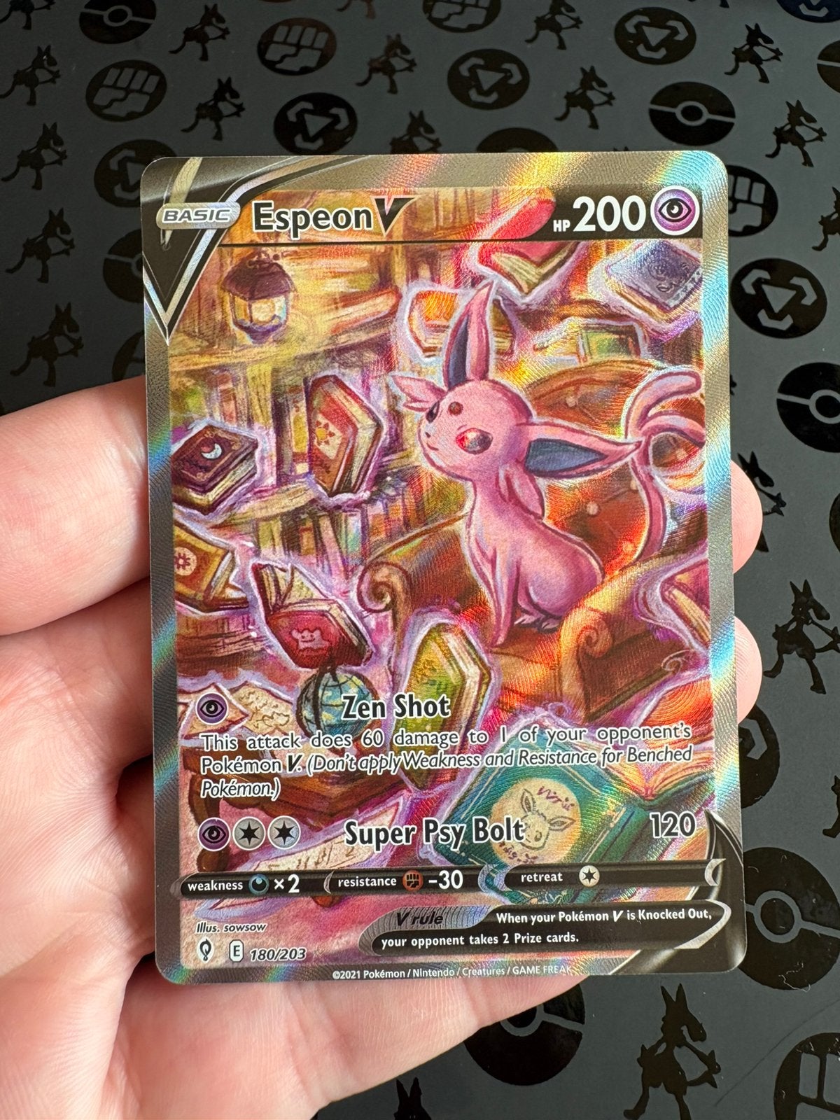 Espeon, Sylveon, Glaceon en Leafeon Pokémon kaarten., Ophalen of Verzenden, Zo goed als nieuw, Meerdere kaarten