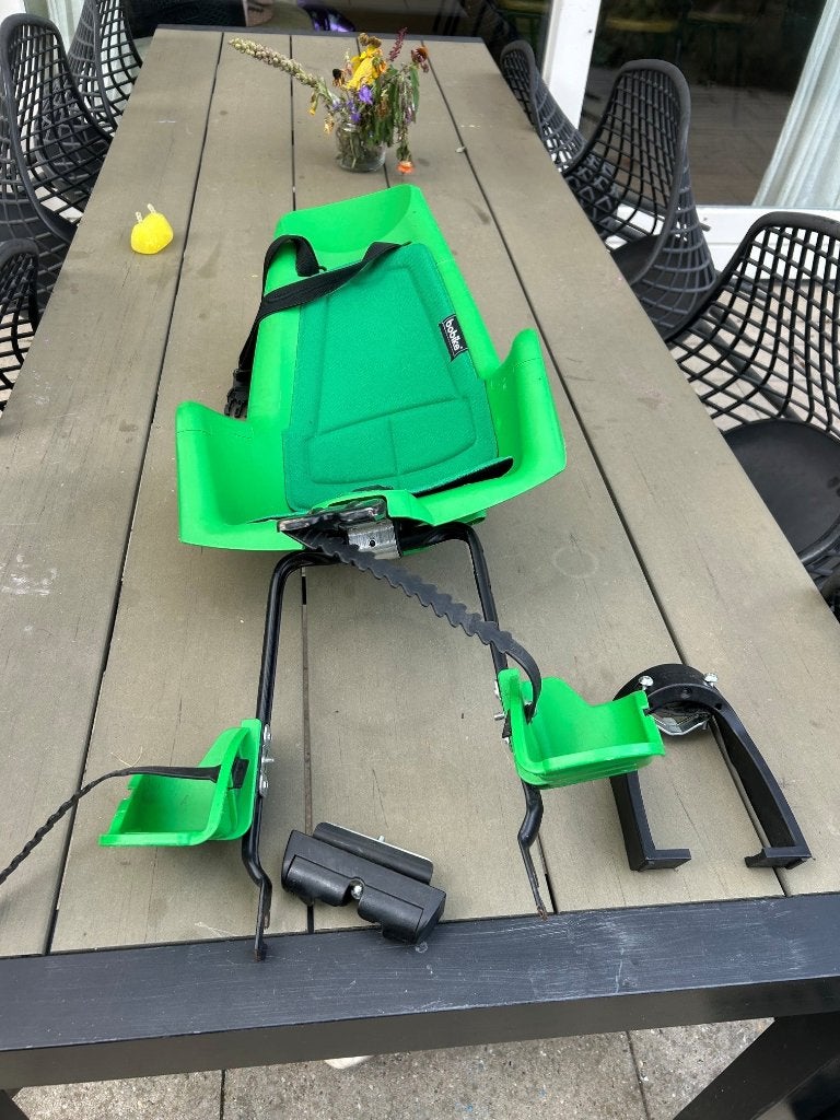 Bobike kinderzitje achterop – groen, Fietsen en Brommers, Ophalen, Gebruikt, Achterzitje, Bobike