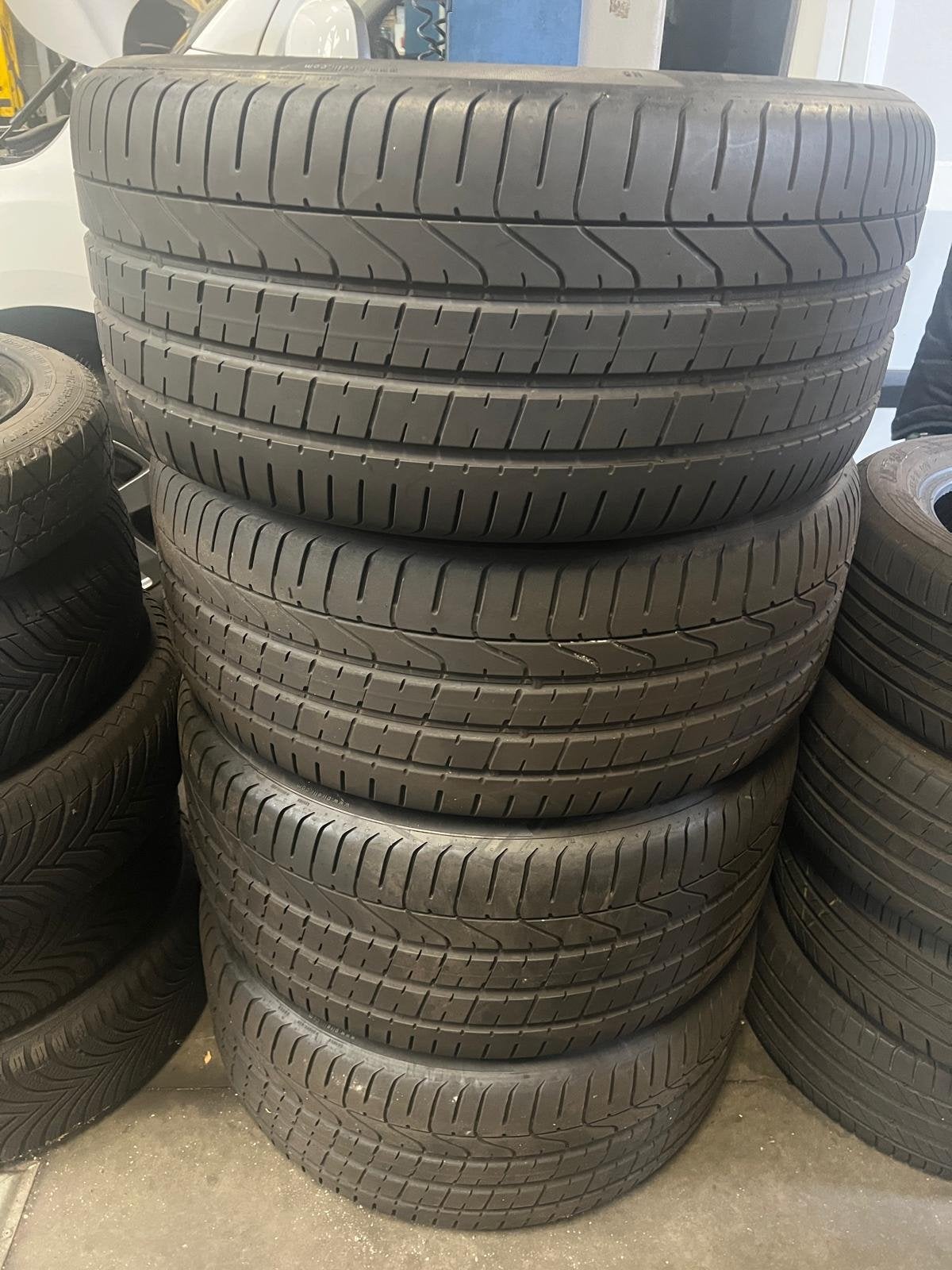 Pirelli P Zero Zomerbanden met Porsche Velgen, Auto-onderdelen, Gebruikt, Banden en Velgen, Personenwagen, 315 mm