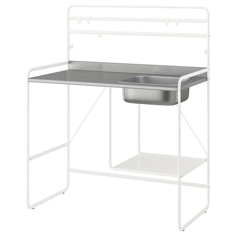 Nieuw: IKEA SUNNERSTA kitchenette, LAGAN mengkraan en sifon, Ophalen, IKEA, Nieuw, Metaal