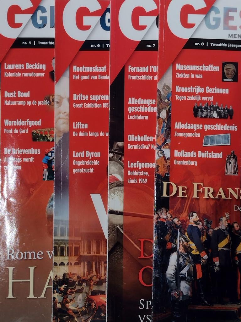 tijdschrift : Geschiedenis no. 5 - 6 - 7 - 8 uit 2021, Ophalen, Zo goed als nieuw, Overige typen
