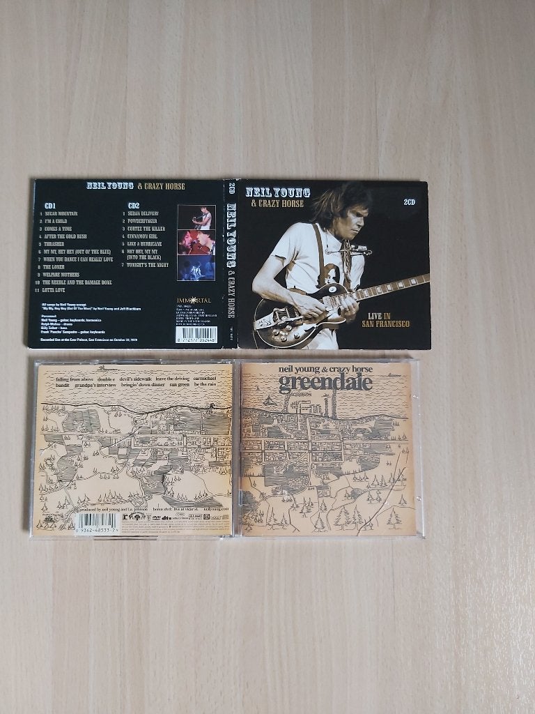 Neil Young Greendale/ Live in San Francisco 2 2CD's 17 Euro, Ophalen of Verzenden, Zo goed als nieuw, Pop, Album