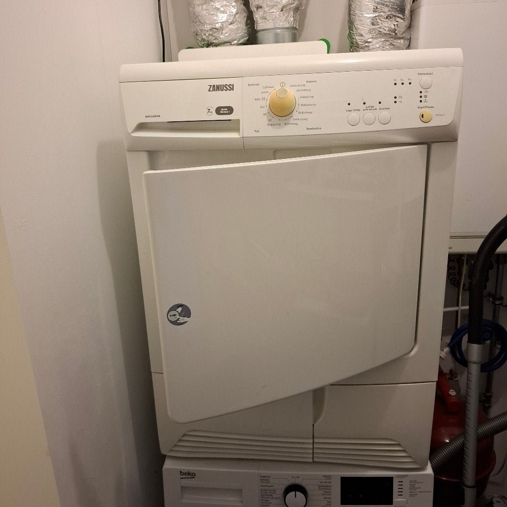 Zanussi wasdroger, Ophalen, Gebruikt, Condens, 85 tot 90 cm