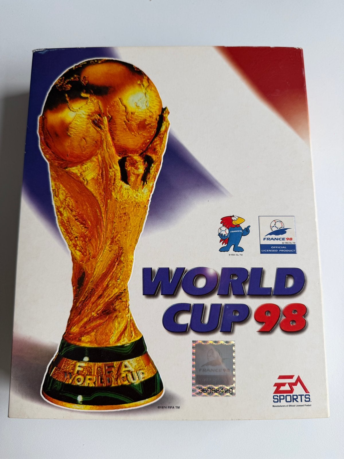 World Cup 98 PC CD bigbox compleet, Spelcomputers en Games, Games | Pc, Ophalen, 1 speler, Zo goed als nieuw, Vanaf 3 jaar