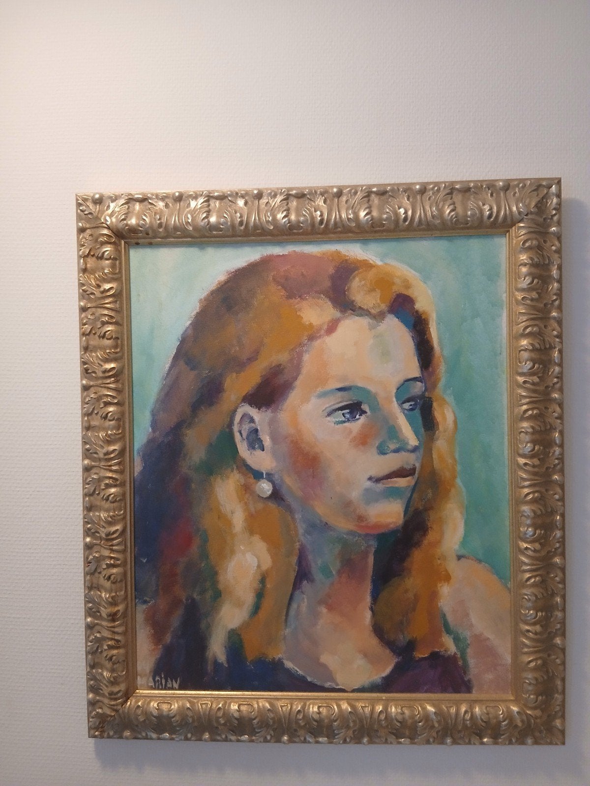 Portret van een Vrouw - Olieverf op Doek, Antiek en Kunst, Ophalen of Verzenden