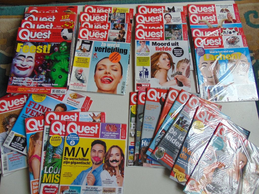 Quest tijdschrift 39 maal, Boeken, Ophalen, Zo goed als nieuw, Wetenschap en Natuur