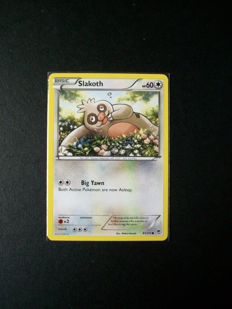 3504: Nieuwe Pokemon Kaart SLAKOTH hp 60 (81/111), Verzenden, Nieuw, Losse kaart