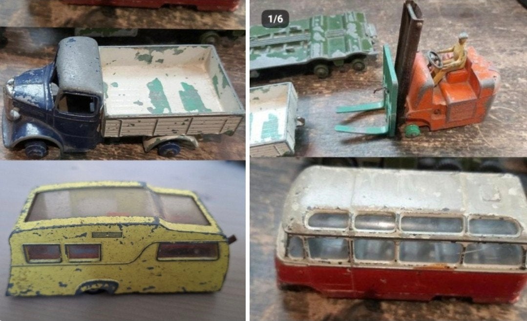 Dinky toys om op te knappen 4 stuks, Ophalen of Verzenden, Gebruikt, Overige typen