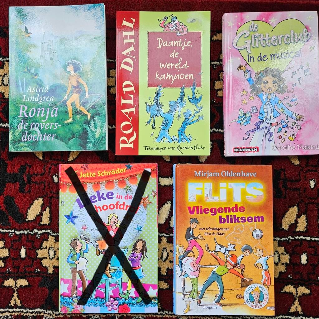 Diverse leuke kinderboeken - z.g.a.n., Ophalen of Verzenden, Zo goed als nieuw, Astrid Lindgren, Roald Dahl, Mirjam Oldenhave, Caroline Plaisted