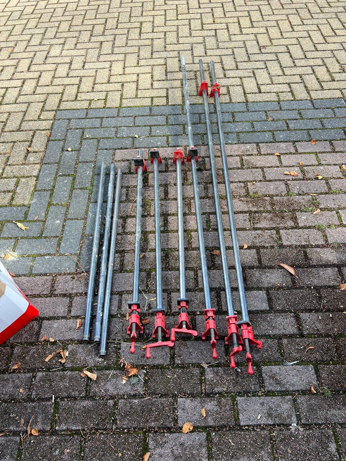 3/4" Pijpklemmen (6 sets) met diverse pijpen, Ophalen, Gebruikt, Klem, Overige merken