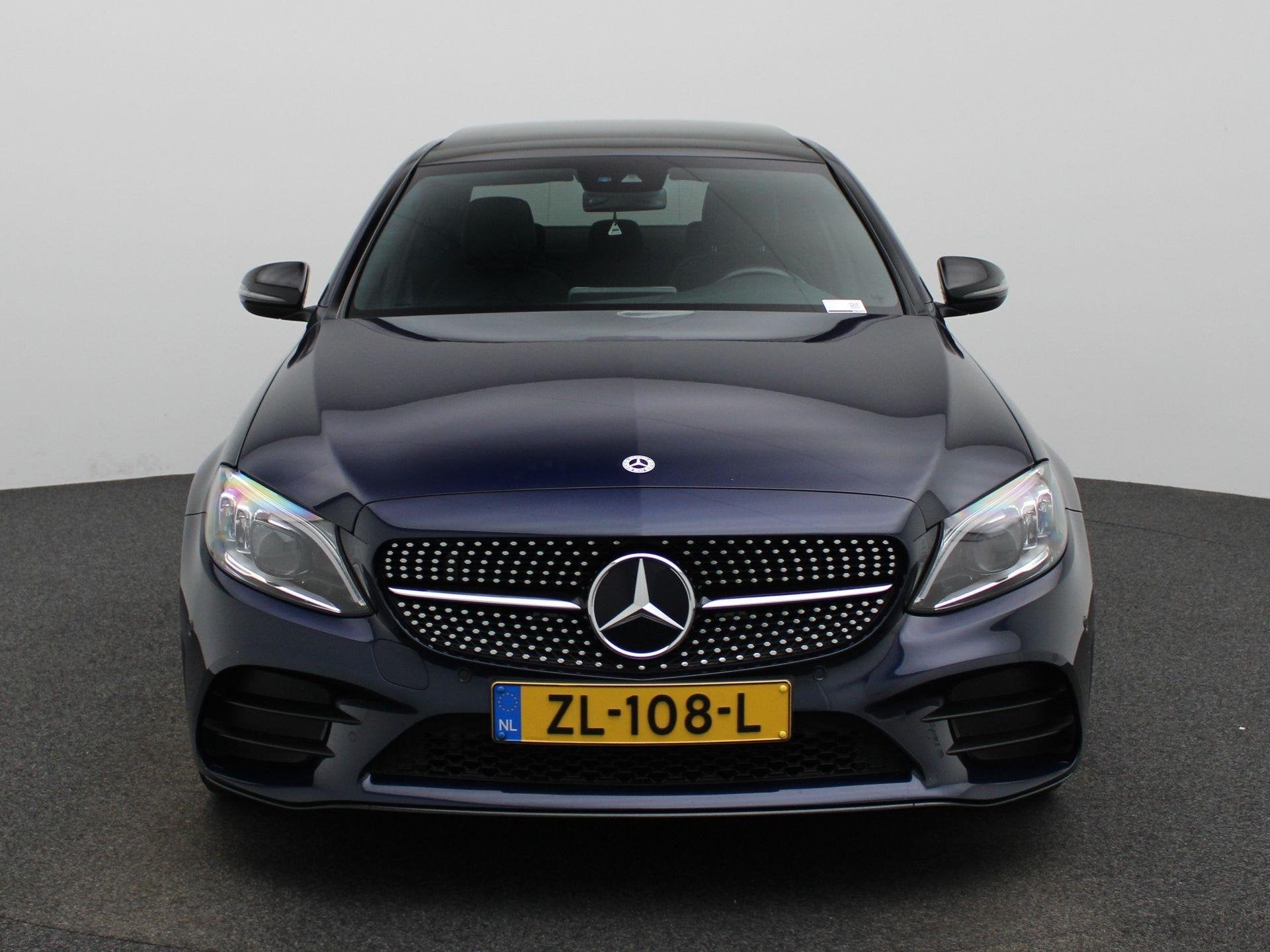 Mercedes-Benz C-klasse 180 Business Solution Plus Upgrade Ed, 12 maanden, Blauw, Leder en Stof, Sedan