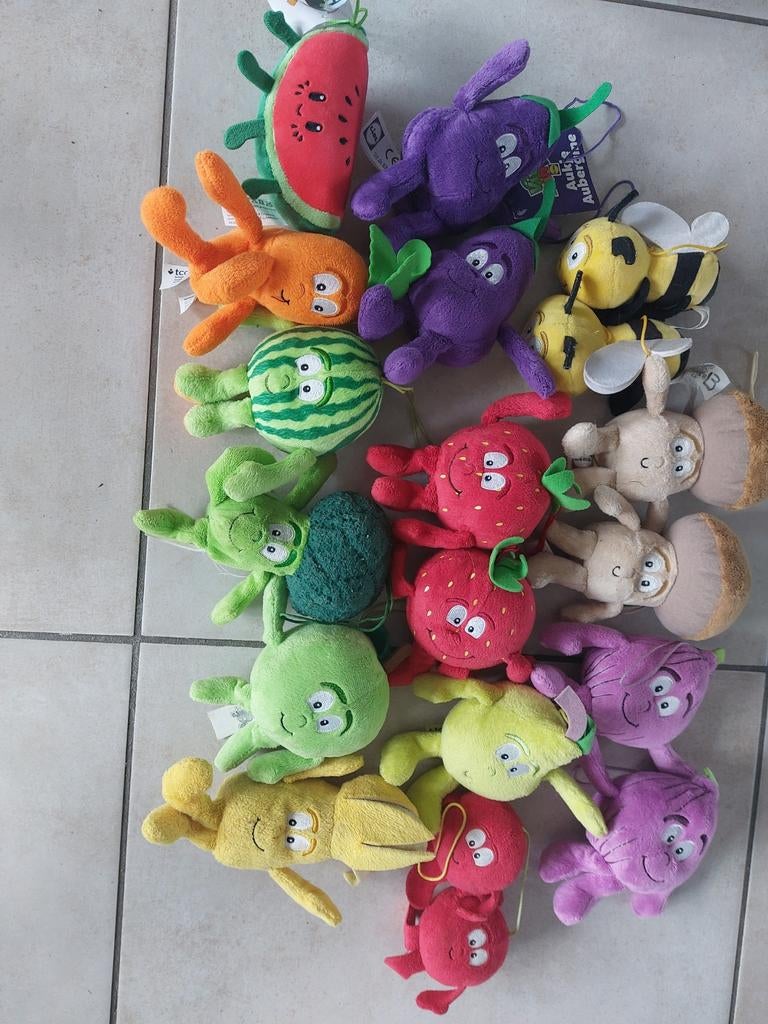 Lidl spaaractie Vitamini's knuffels, Overige karakters, Overige typen, Zo goed als nieuw, Meerkleurig