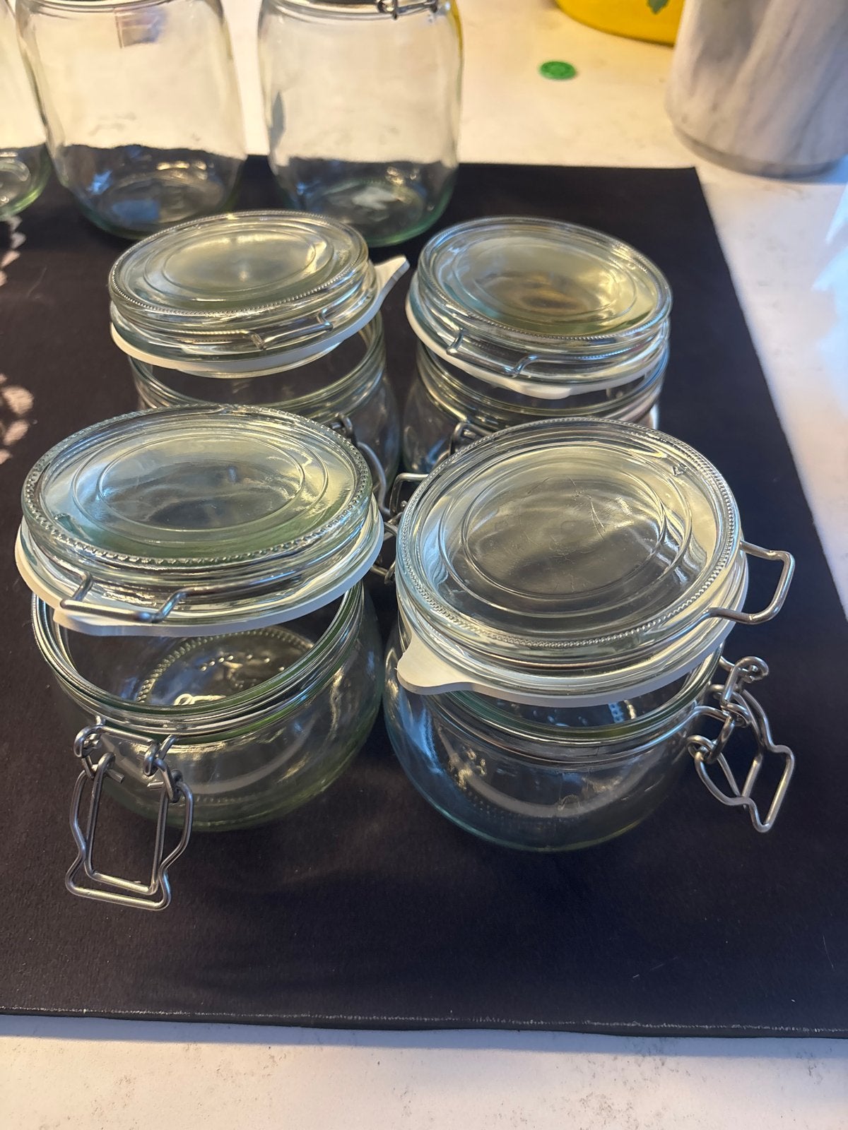 Glazen voorraadpotten met beugelsluiting - diverse maten, Ophalen, IKEA, Voorraadpot, Glas