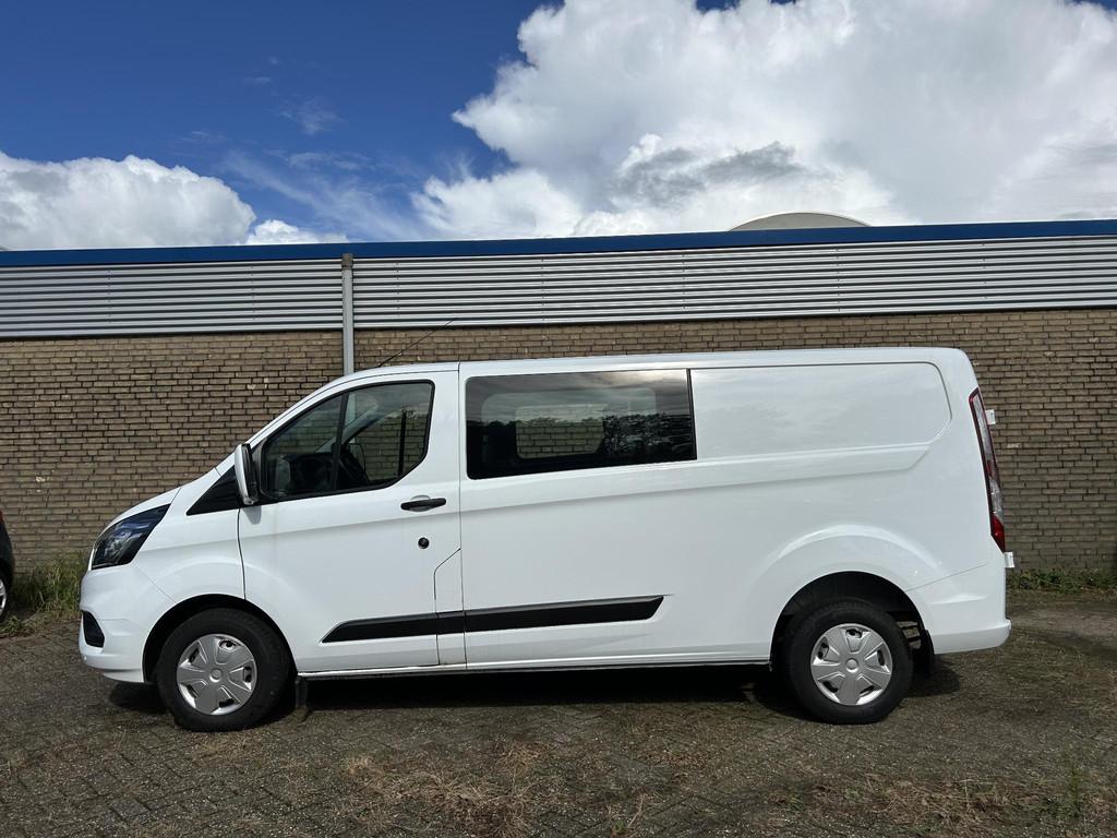 Ford Transit Custom 300 2.0 TDCI 130PK L2H1 Trend Dubbele Ca, Voorwielaandrijving, 4 cilinders, Wit, Origineel Nederlands