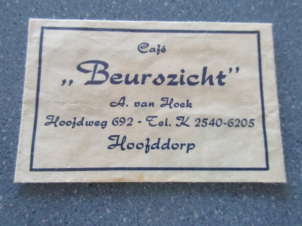 Hoofddorp, café Beurszicht, Verzenden, Nederland